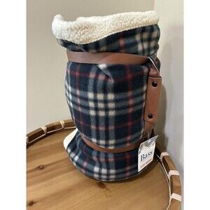 Bass & Co Heritage Black Plaid Luxury Throw NWT